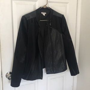 Helmut Lang Fur and Leather Jacket